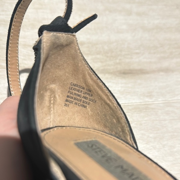 Steve Madden Black Carson Suede Heels - SIZE 10 - Picture 10 of 11